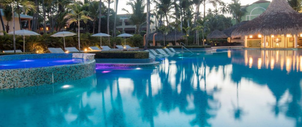 Night TRS Turquesa Hotel Punta Cana, Dominican Republic. Exotic Travel Services Travel Agent Denver, Colorado.